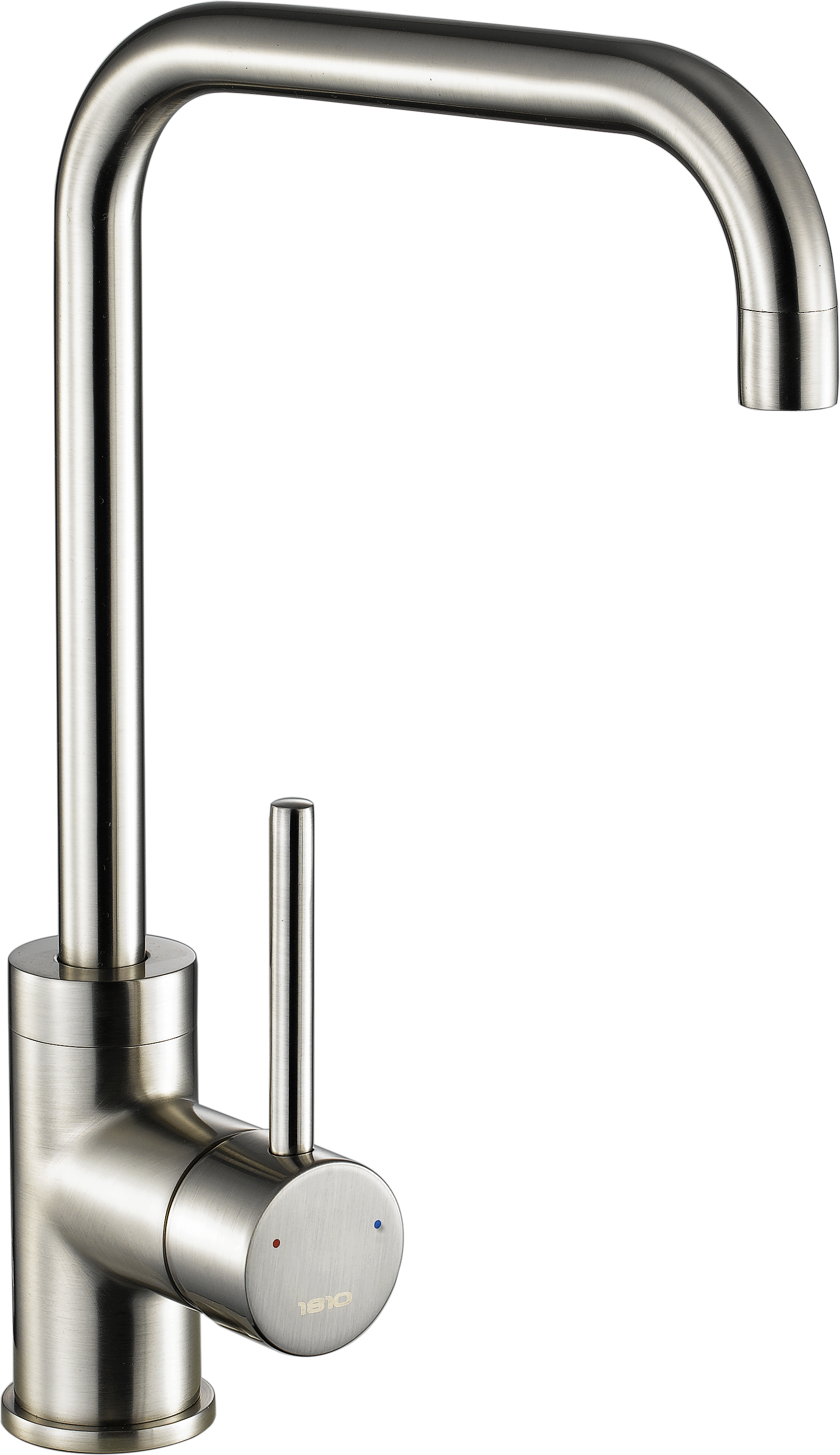 Brushed Steel  Cascata Square Spout Kitchen Tap